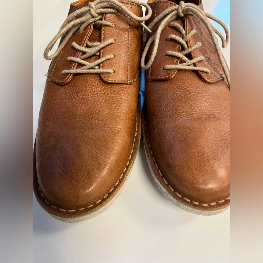 Tommy Bahama Tan Leather Gilford Oxford‎ Derby Shoes Sz. 10